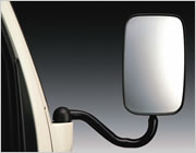 Hino Series 3 has large outside mirrors